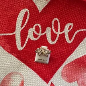 Plaided Gold Butterfly Earrings